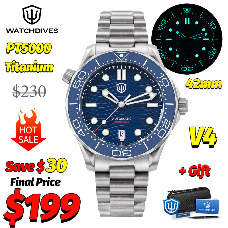 Jewelry Style Watches - Watchdives WD007 V4 007 NTTD Mechanical