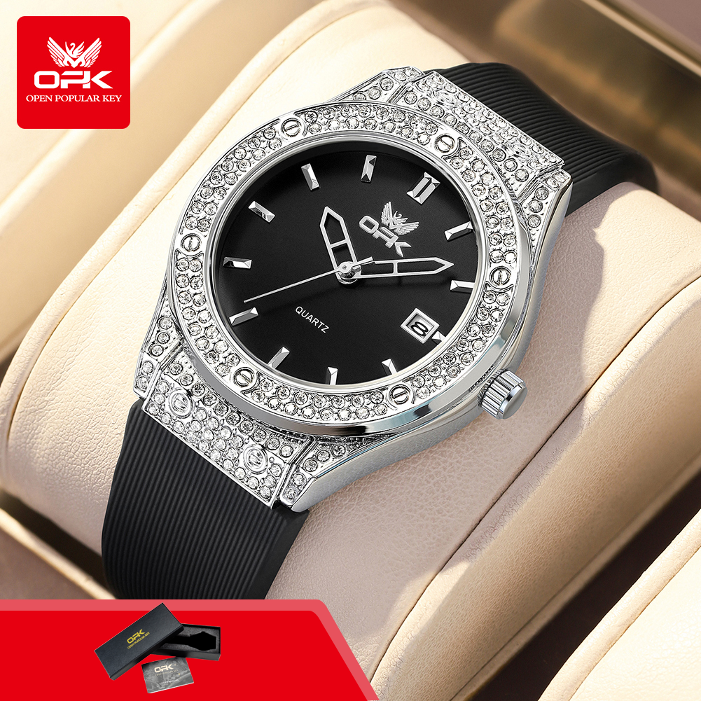 Jewelry Diamond Watches - OPK 6067 Original Ladies Wristwatch Silicone