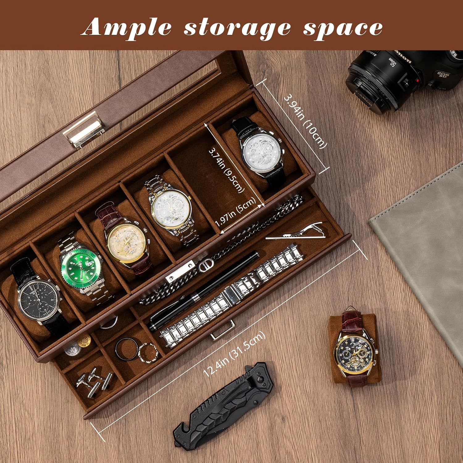 Jewelry And Watches Stores - LUNEVA Store ProCase Watch Box, Fathers