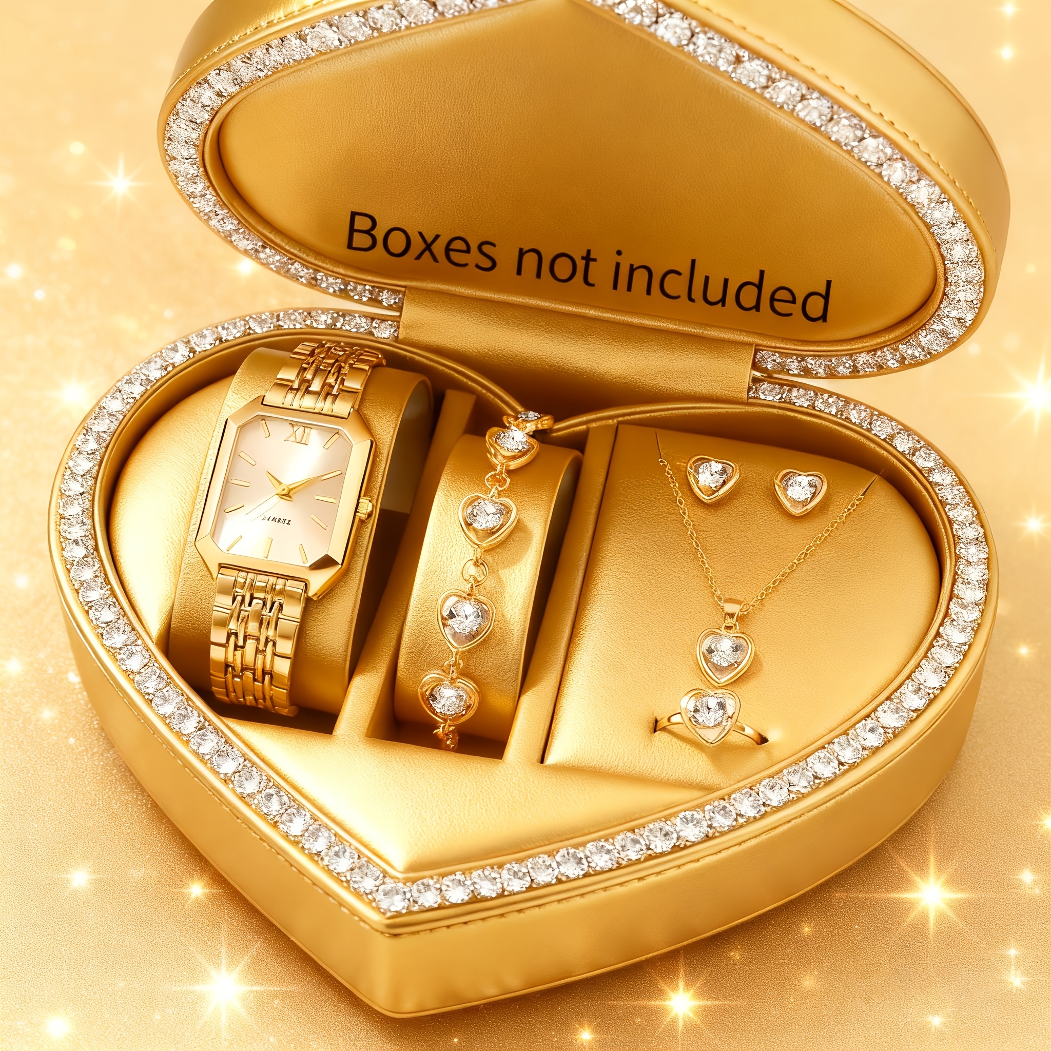 Jewelry Like Watches - 6PCS Elegant Rectangle Women Quartz Watch
