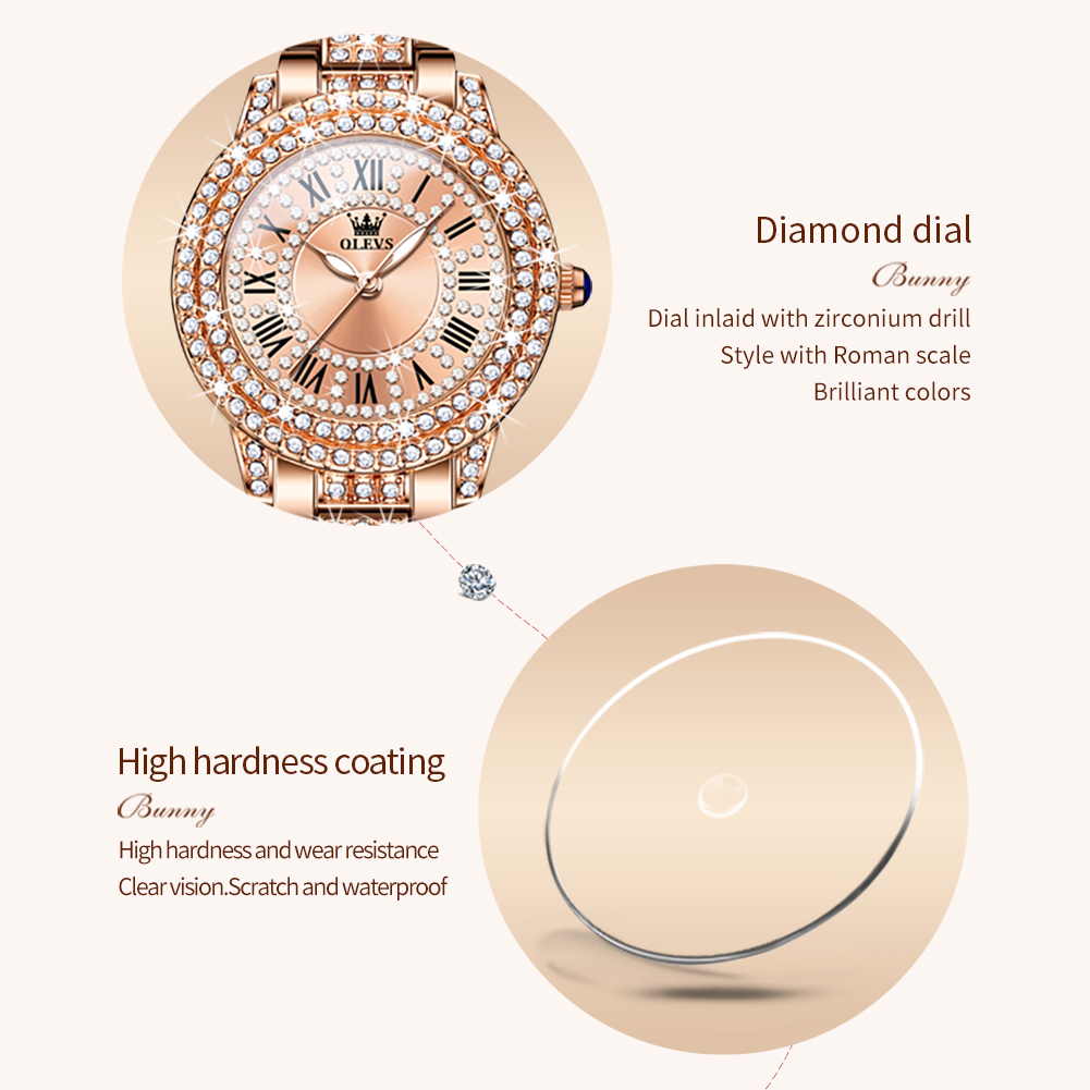 OLEVS 9943 Original Diamond Wa - Jewelry Diamond Watches recensione e prezzo