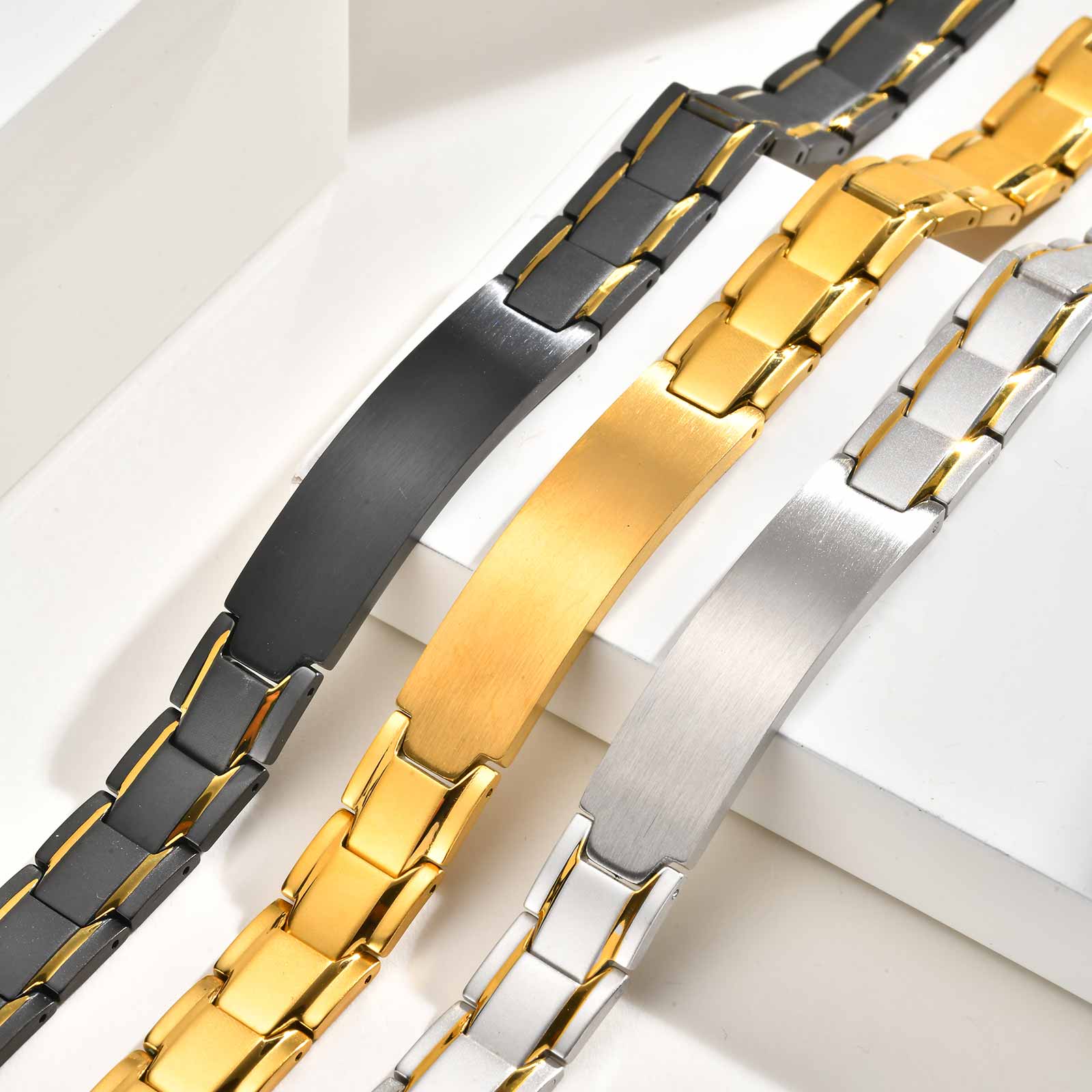 Custom Name Text Engraved Brac - Jewelry Watches For Men recensione e prezzo