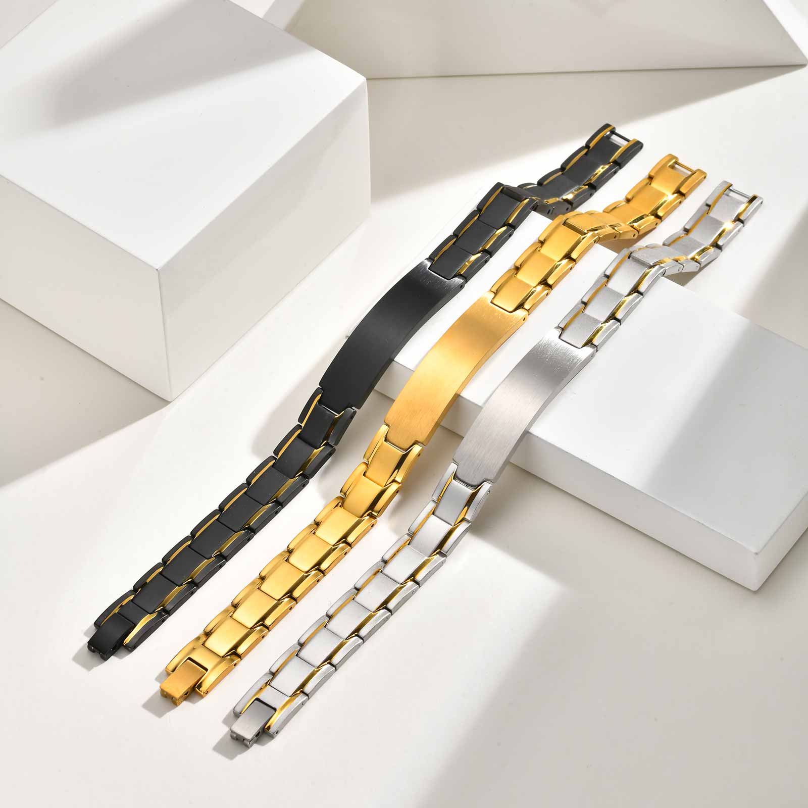 Custom Name Text Engraved Brac - Jewelry Watches For Men recensione e prezzo