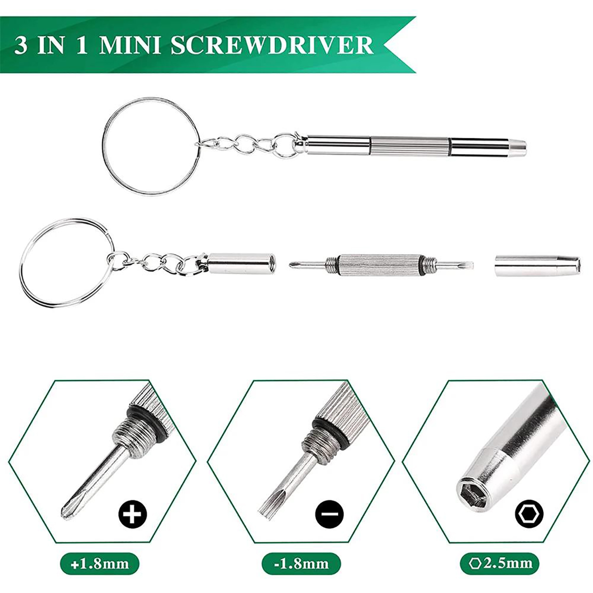 1/2PCS Precision 3 in1 Screwdr - Jewelry Like Watches recensione e prezzo