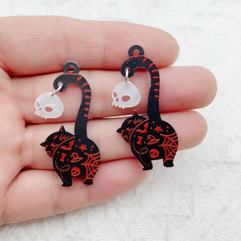 10pcs Halloween Acrylic Ghost  - Jewelry & Watches Spółka Z Ograniczoną Odpowiedzialnością Sp Z Oo recensione e prezzo