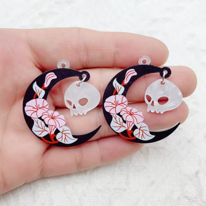 10pcs Halloween Acrylic Ghost  - Jewelry & Watches Spółka Z Ograniczoną Odpowiedzialnością Sp Z Oo recensione e prezzo