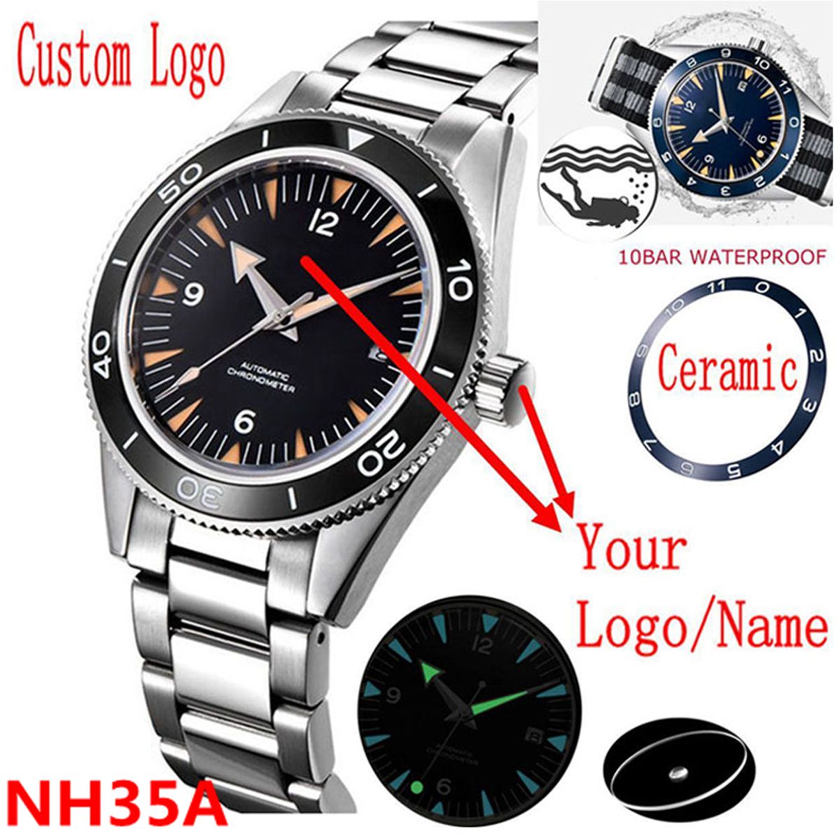 Custom Logo NH35 Movement Watc - Jewelry Style Watches recensione e prezzo