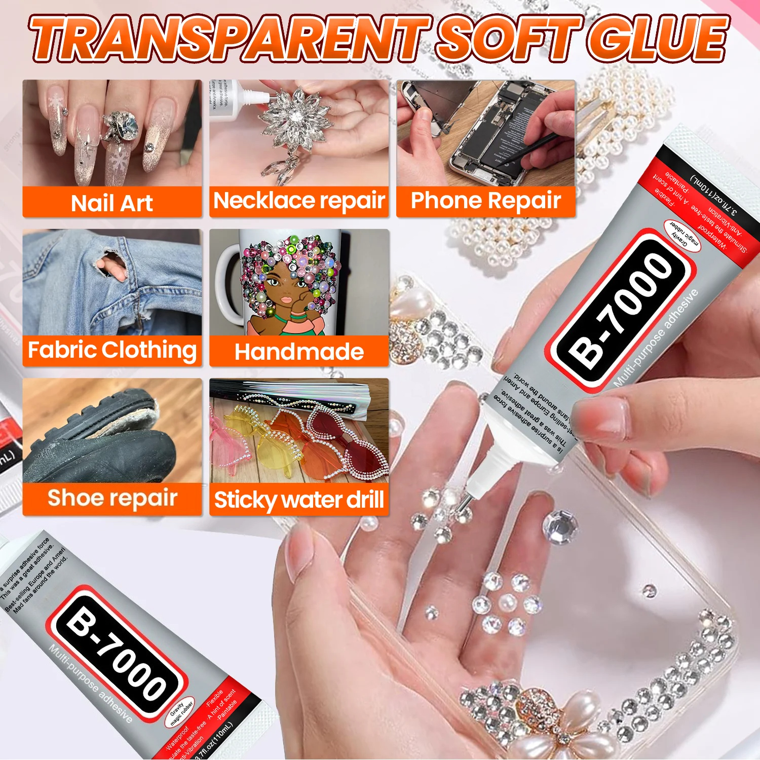1-10Pcs B-7000 Super Glue Lool - Jewelry Repair & Watches Reviews recensione e prezzo