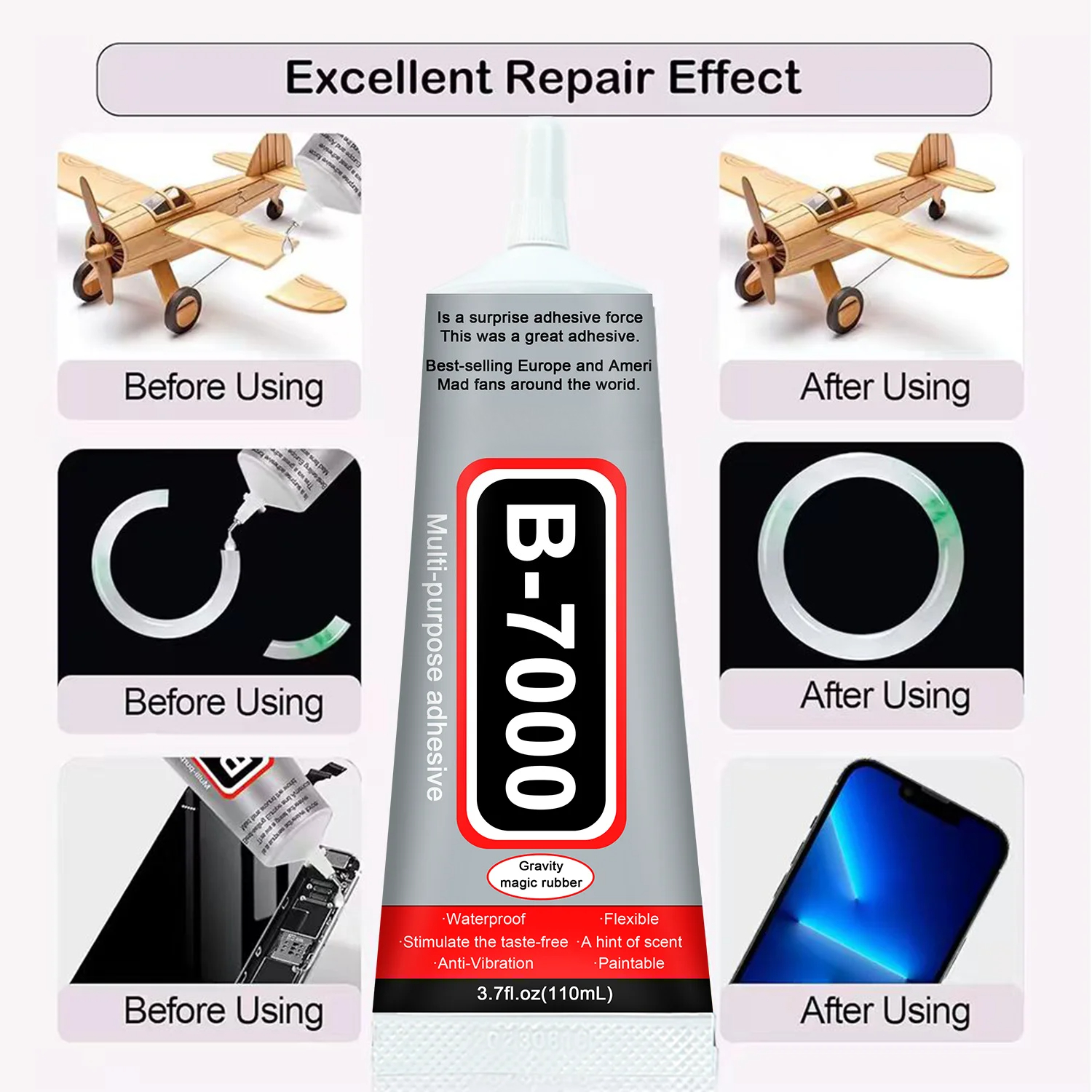 1-10Pcs B-7000 Super Glue Lool - Jewelry Repair & Watches Reviews recensione e prezzo