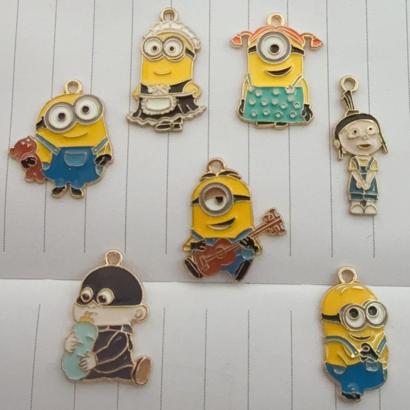 10pcs alloy drip oil cartoon p - Jewelry & Watches Spółka Z Ograniczoną Odpowiedzialnością Sp Z Oo recensione e prezzo