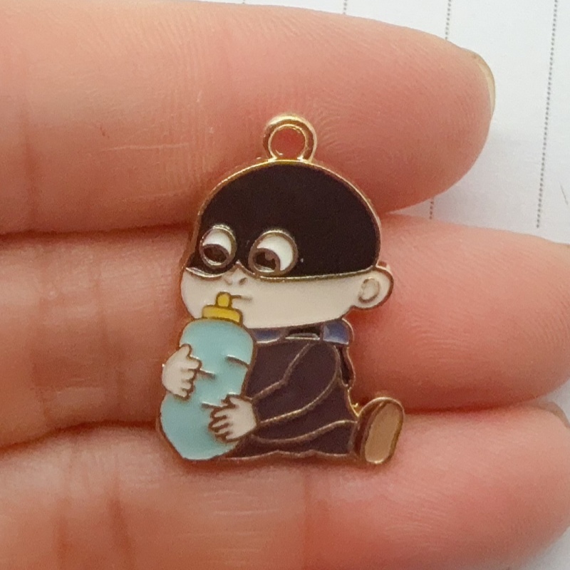 10pcs alloy drip oil cartoon p - Jewelry & Watches Spółka Z Ograniczoną Odpowiedzialnością Sp Z Oo recensione e prezzo