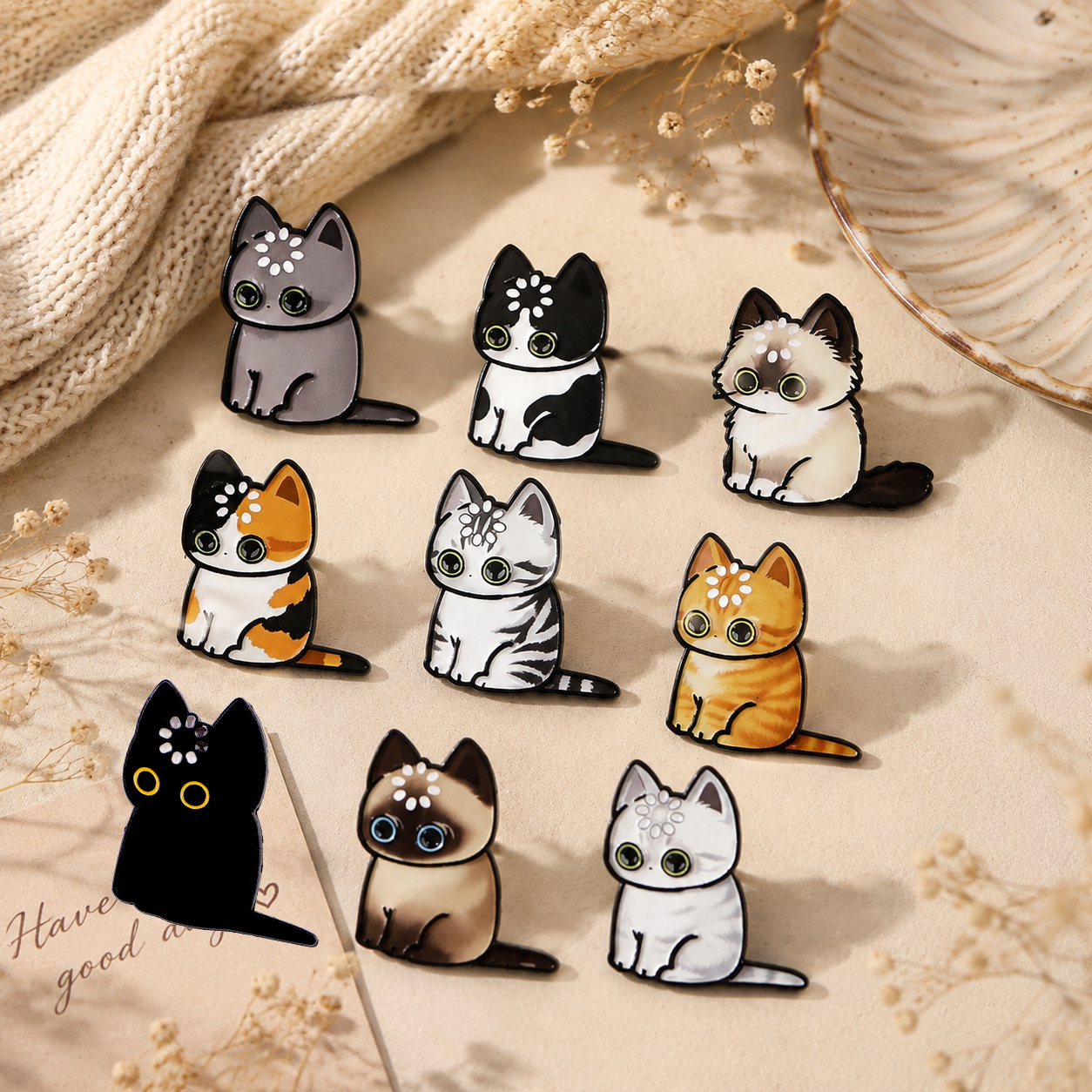 9pcs/set Cartoon Cats Men Lape - Jewelry Watches For Men recensione e prezzo