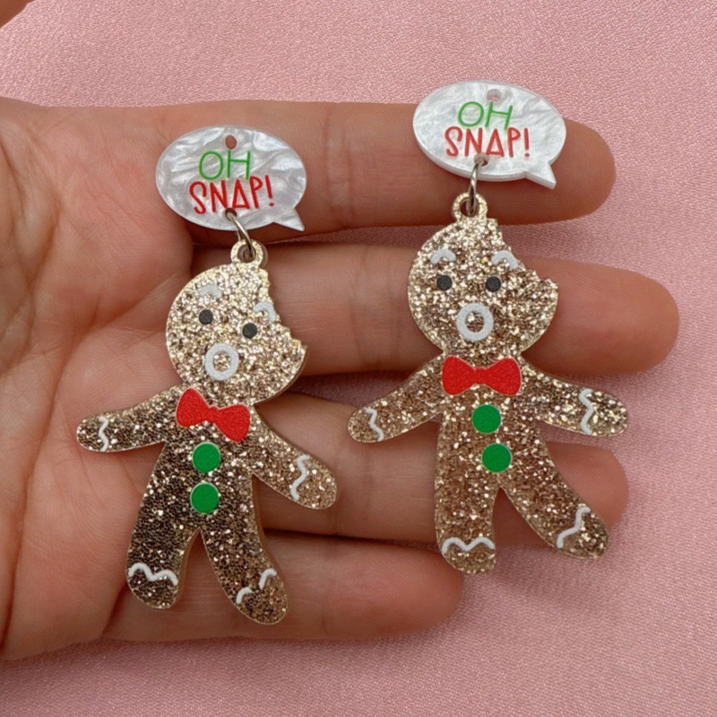 10pcs Cute Christmas Gingerbre - Jewelry & Watches Spółka Z Ograniczoną Odpowiedzialnością Sp Z Oo recensione e prezzo