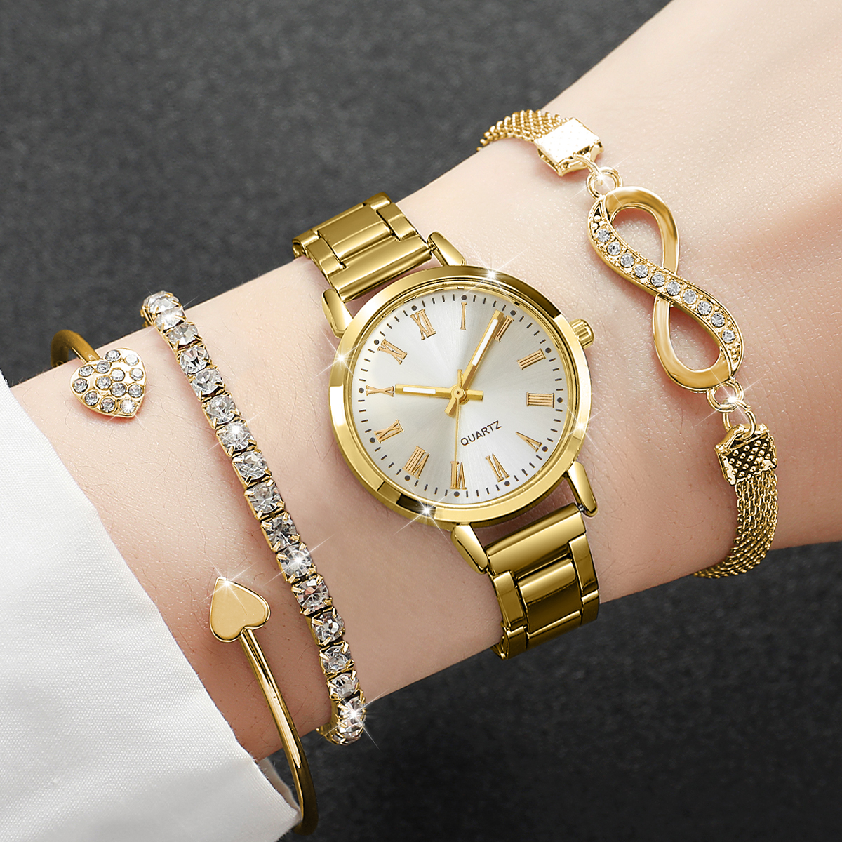 4PCS Fashion Women Watches Dia - Jewelry Diamond Watches recensione e prezzo