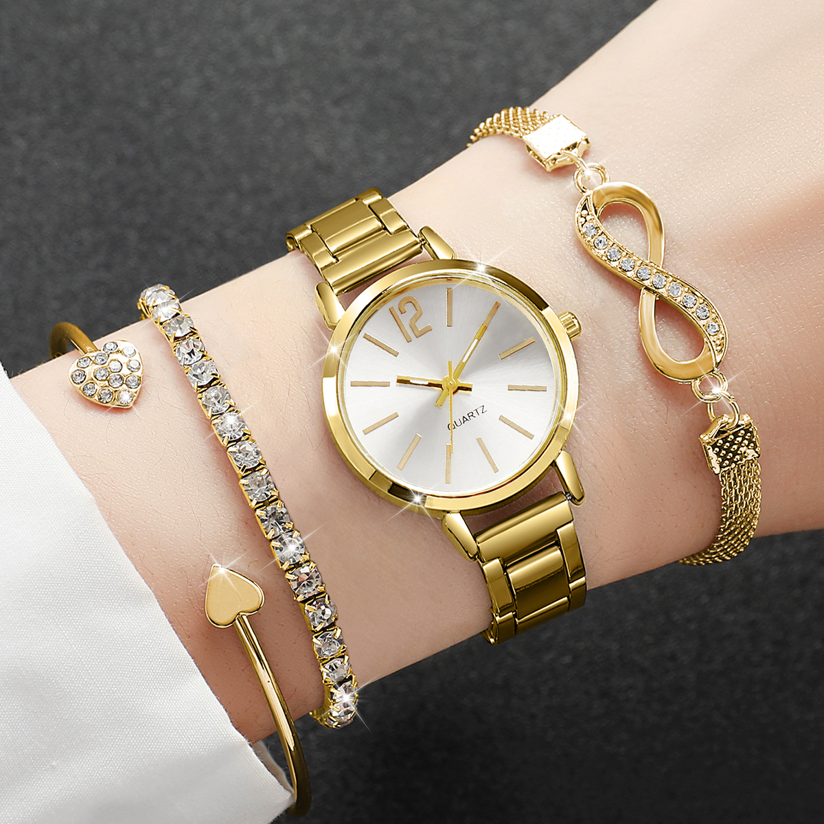4PCS Fashion Women Watches Dia - Jewelry Diamond Watches recensione e prezzo