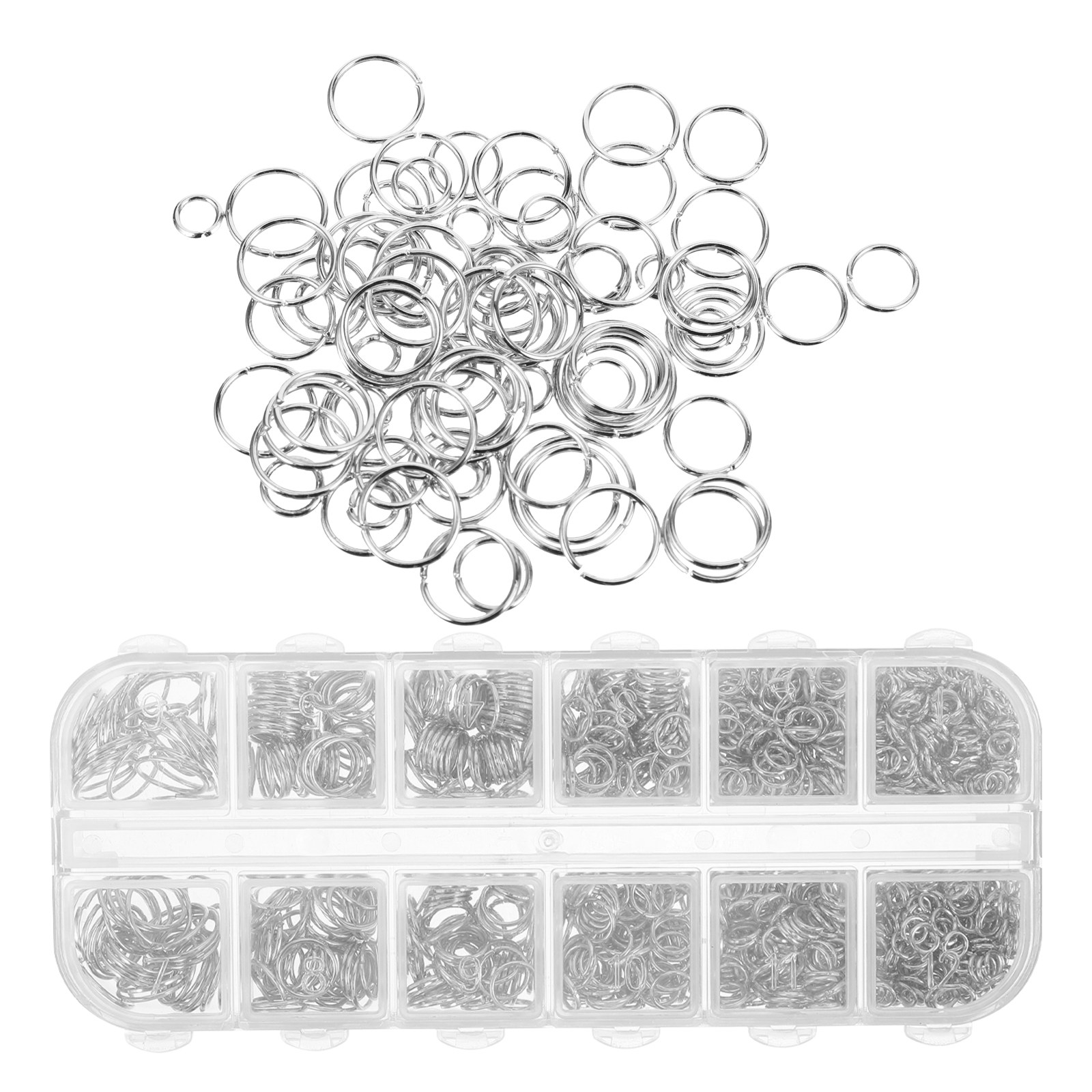 1200Pcs Metal Open Jump Rings  - Jewelry Repair & Watches Reviews recensione e prezzo