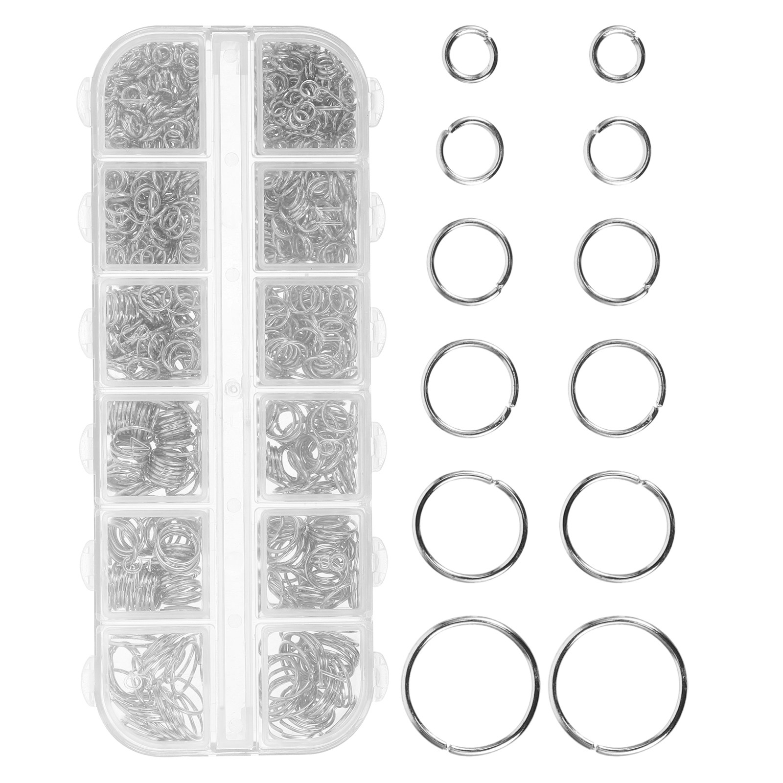 1200Pcs Metal Open Jump Rings  - Jewelry Repair & Watches Reviews recensione e prezzo