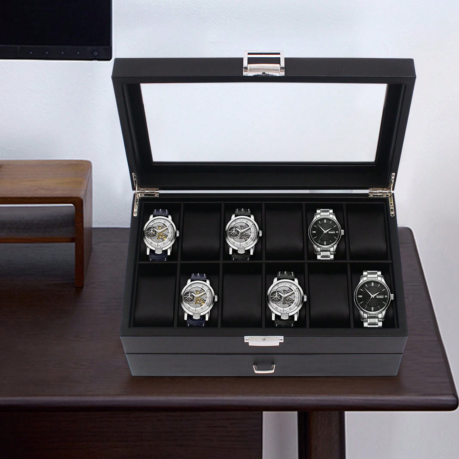 24 Slot Men Watch Display Case - Jewelry Watches For Men recensione e prezzo