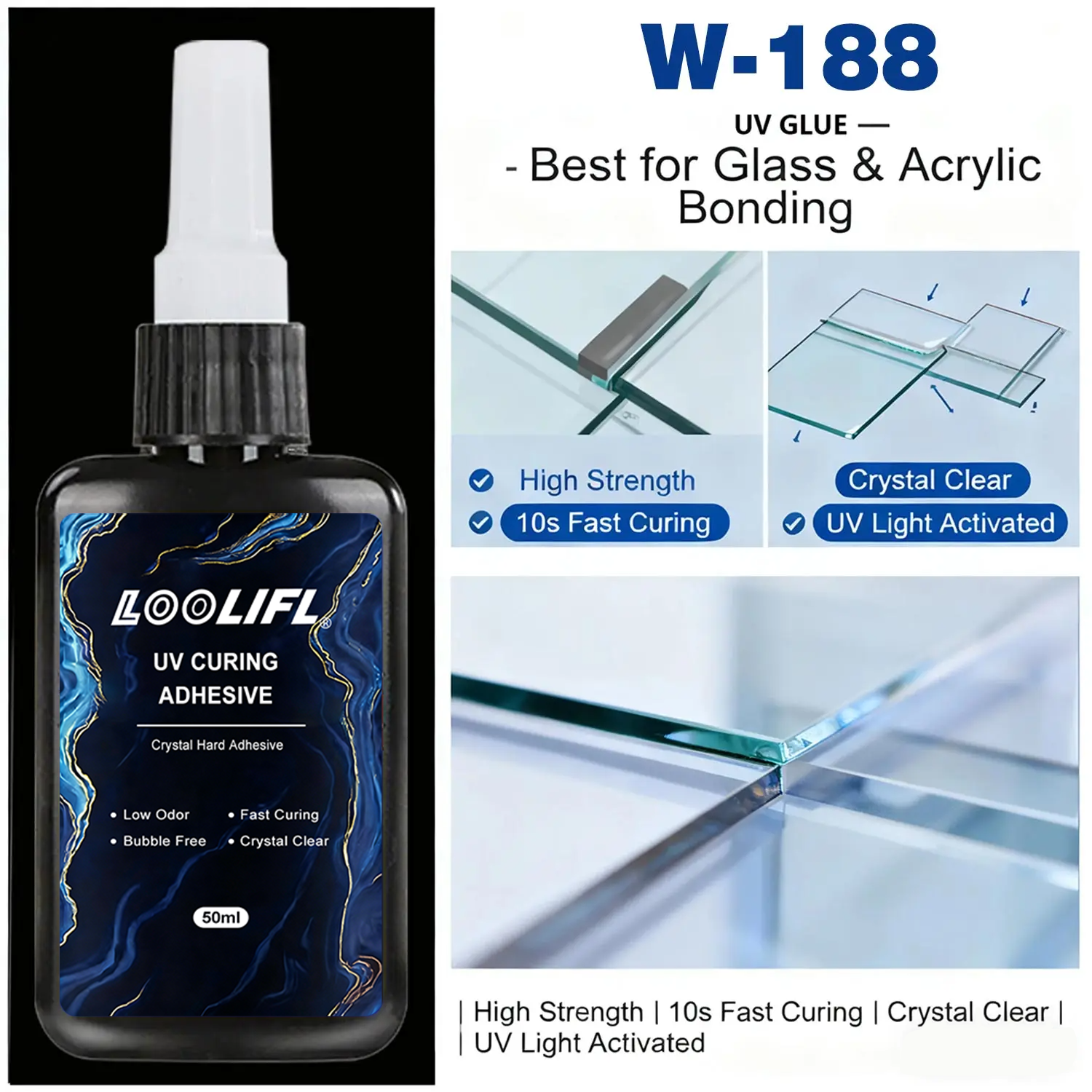 Loolifl 50ml UV Glue with UV L - Jewelry Repair & Watches Reviews recensione e prezzo