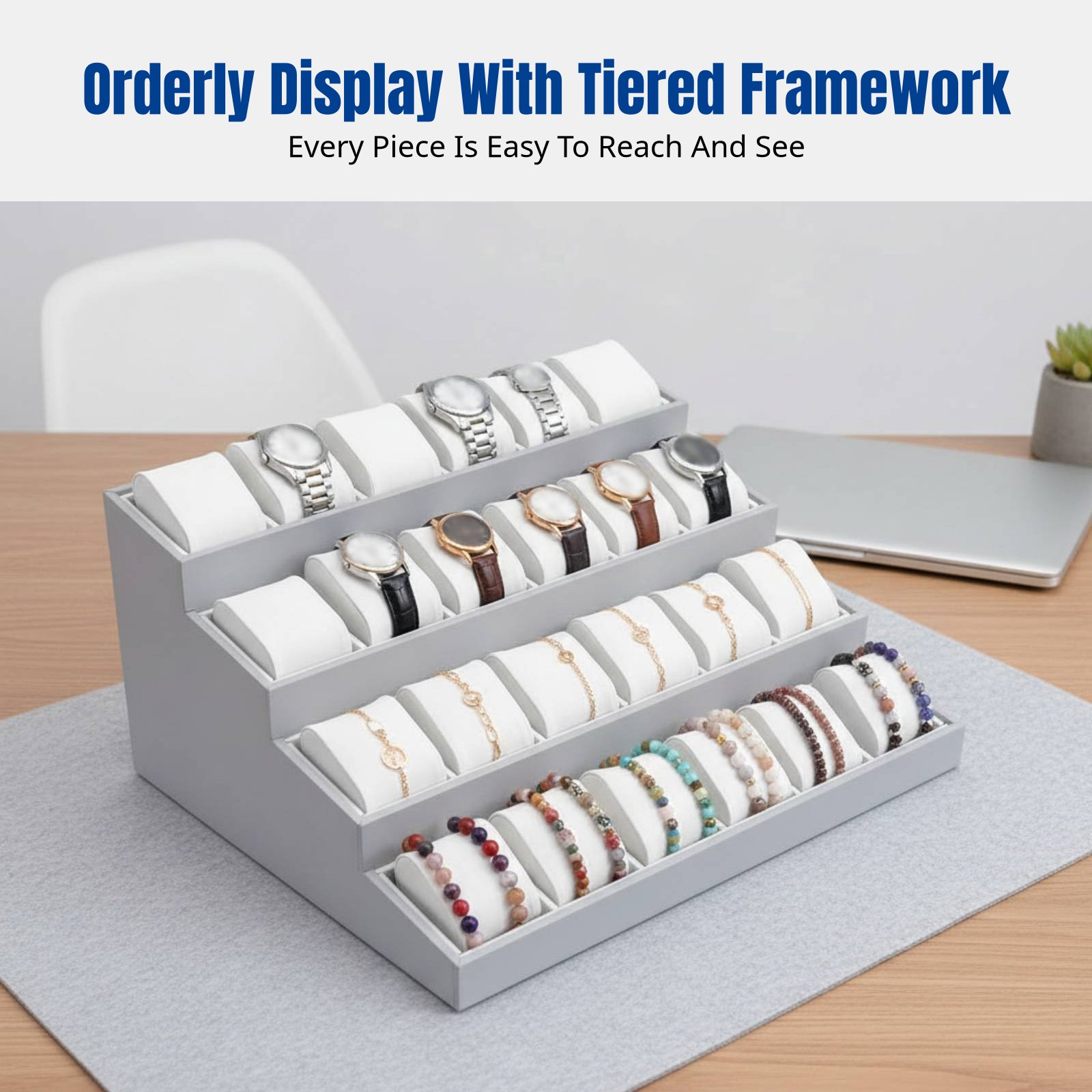 Tiered Jewelry Display Stand,  - Jewelry Stand Watches recensione e prezzo