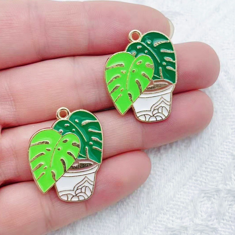 10pcs Cactus Plant Oil Drop Al - Jewelry & Watches Spółka Z Ograniczoną Odpowiedzialnością Sp Z Oo recensione e prezzo