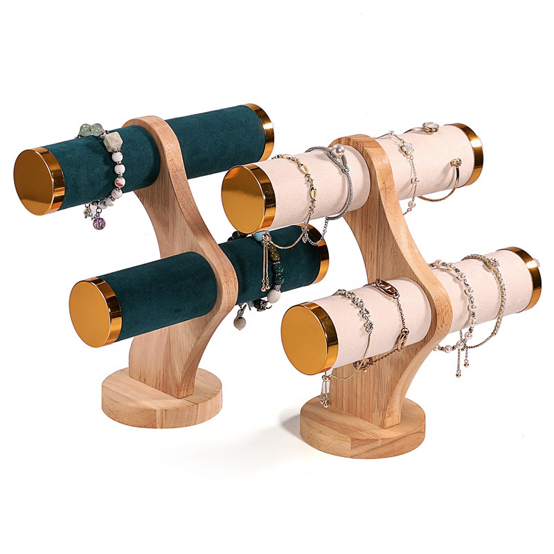 2-Tier Curved Wood Bracelet Ho - Jewelry And Watches Stores recensione e prezzo