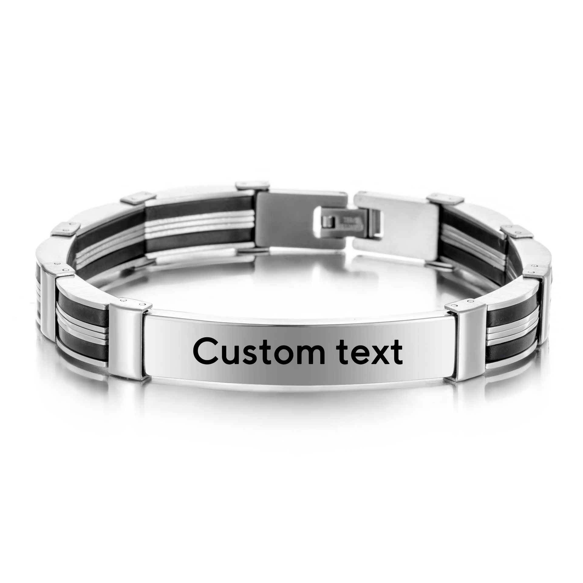 Punk Custom TEXT Name Men Stai - Jewelry Watches For Men recensione e prezzo
