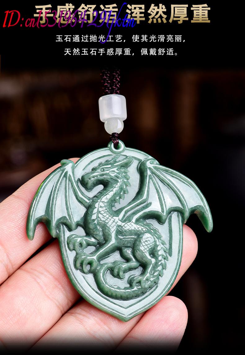 Natural Burmese Jadeite Dragon - Jewelry & Watches Spółka Z Ograniczoną Odpowiedzialnością Sp Z Oo recensione e prezzo