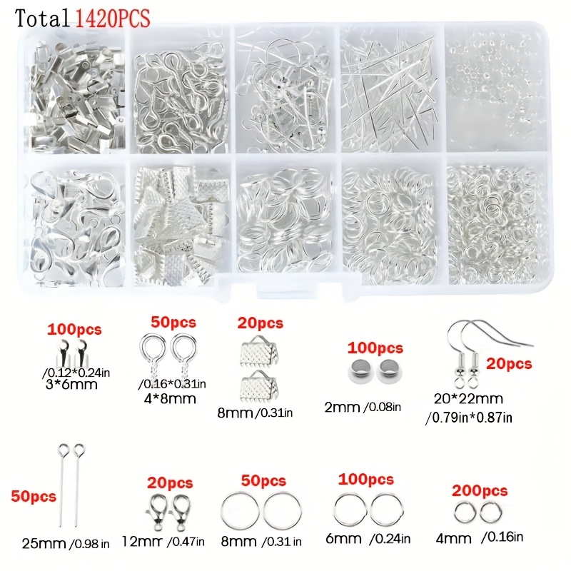 1420pcs 1box Jewelry Findings  - Jewelry Repair & Watches Reviews recensione e prezzo