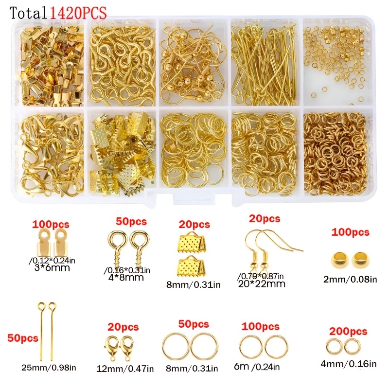 1420pcs 1box Jewelry Findings  - Jewelry Repair & Watches Reviews recensione e prezzo