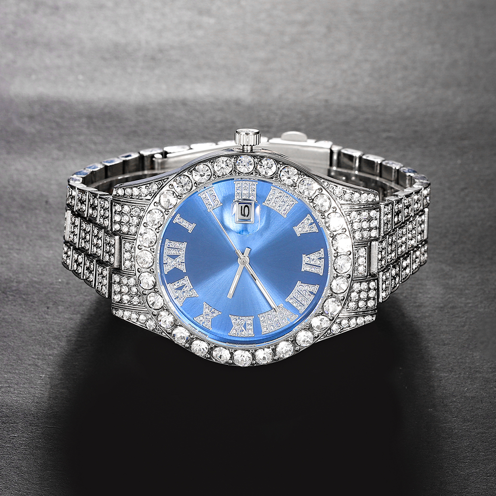 New Punk Men Watch Iced Out Di - Jewelry Watches For Men recensione e prezzo