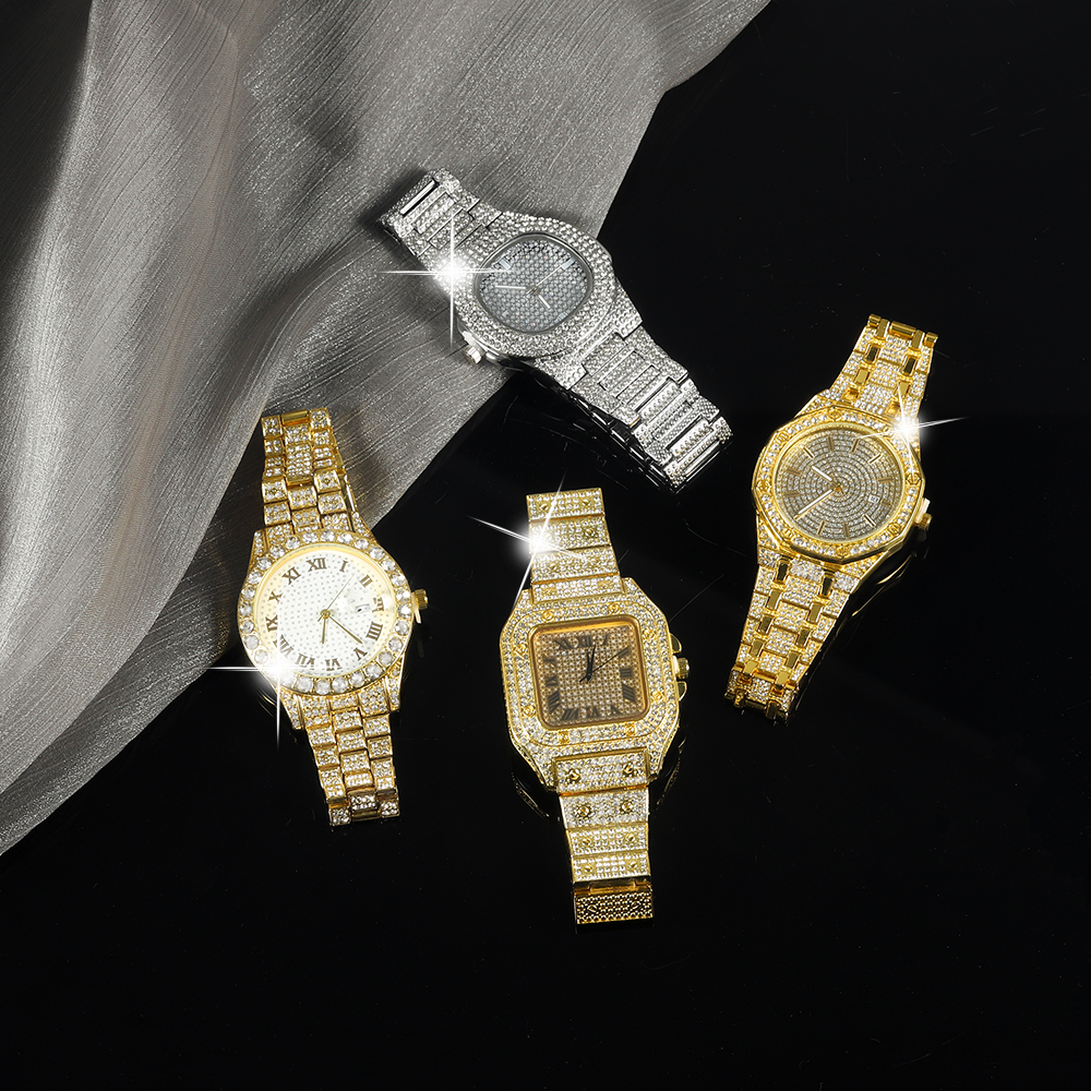 New Punk Men Watch Iced Out Di - Jewelry Watches For Men recensione e prezzo